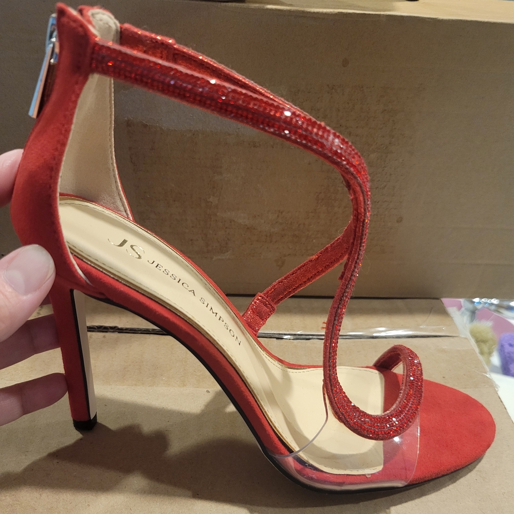 Jessica Simpson Red Strappy Heels